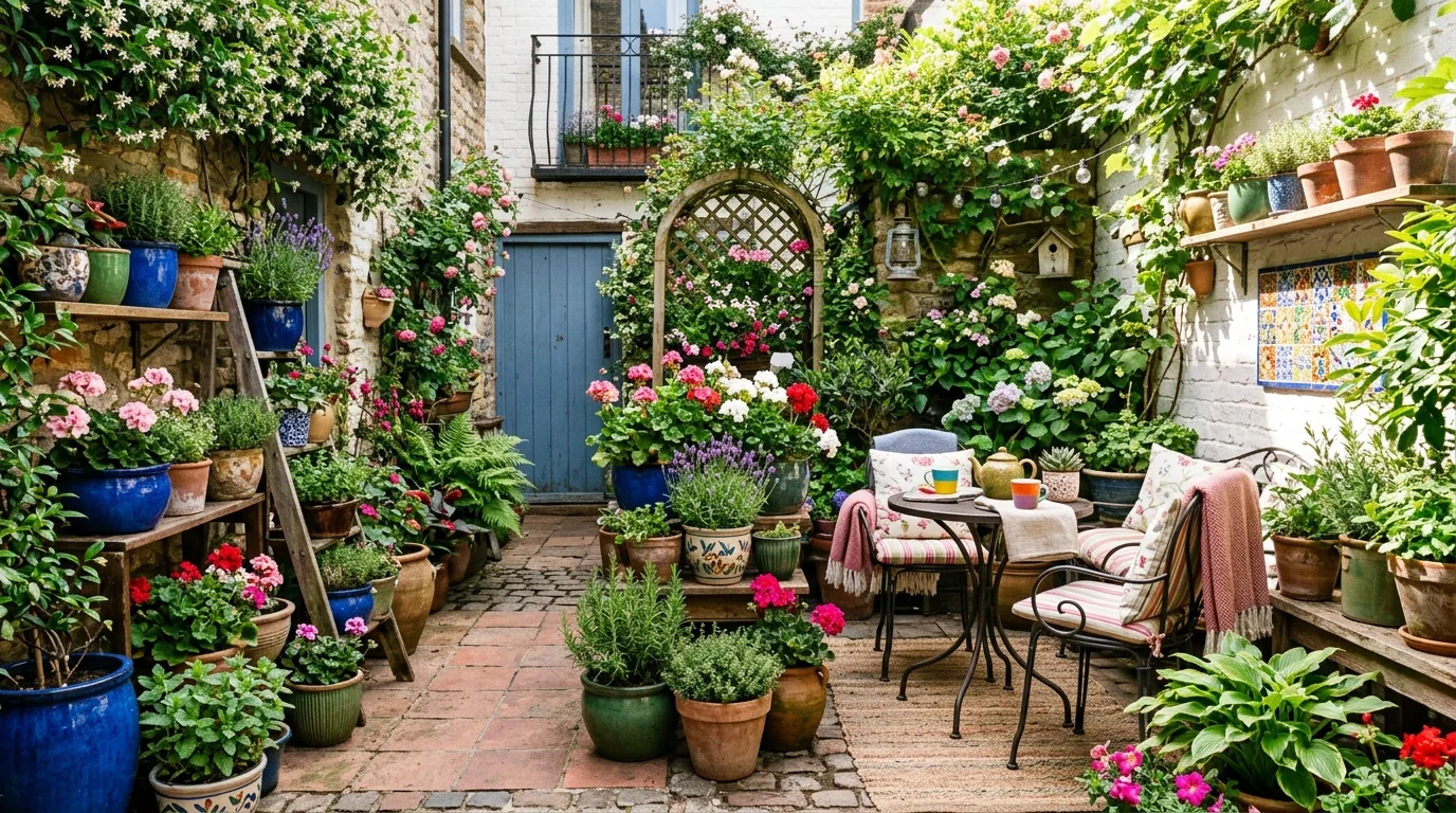 Compact Dining Courtyard